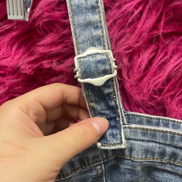 Nasty Gal Light Wash Denim Button Top - Picture 6 of 7